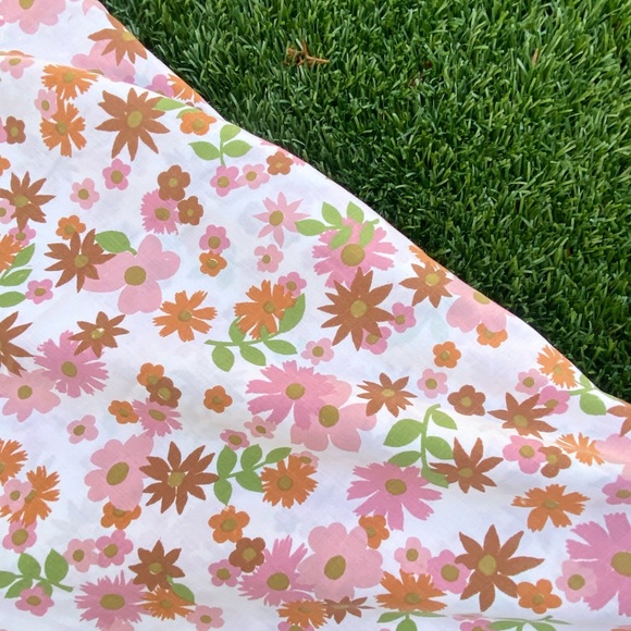 Vintage Bedding New 7s Vintage Floral Cotton Sheet Set King Size